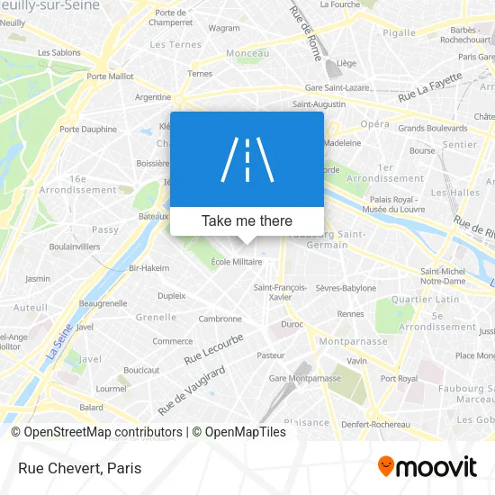 Rue Chevert map
