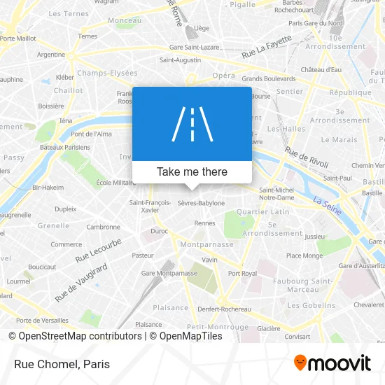 Rue Chomel map