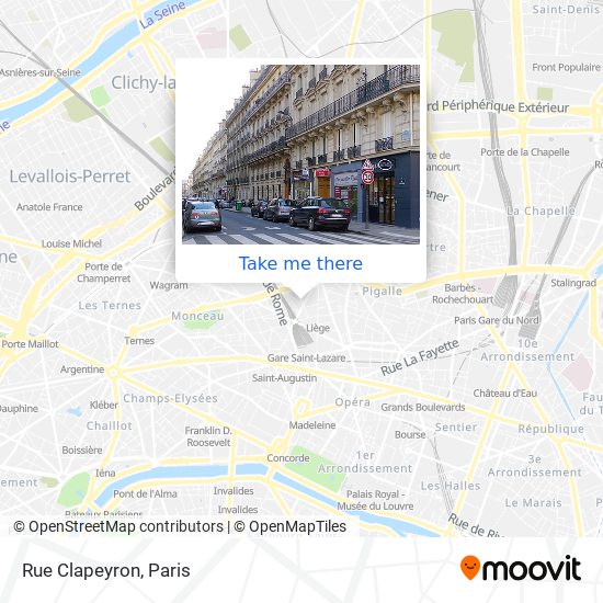 Rue Clapeyron map