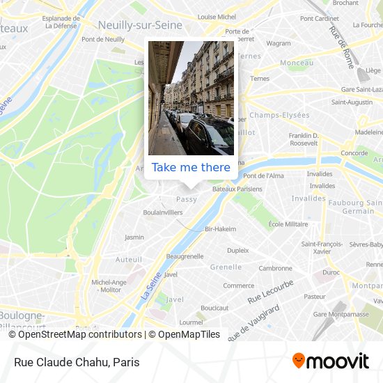 Rue Claude Chahu map