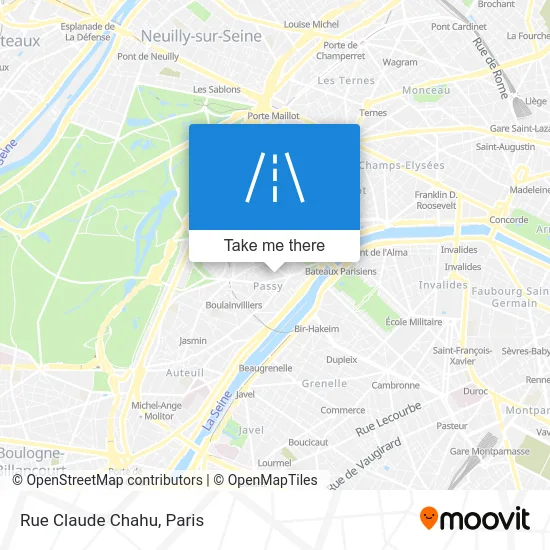 Rue Claude Chahu map