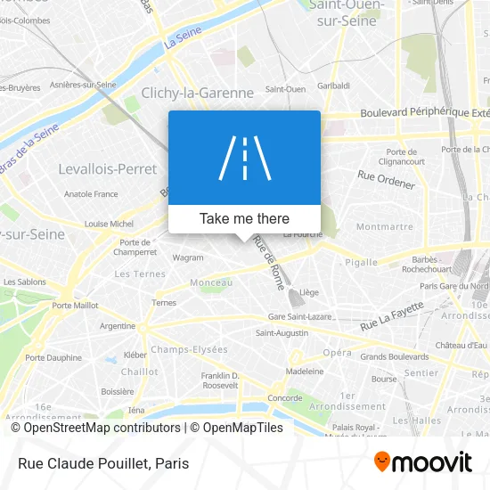 Rue Claude Pouillet map