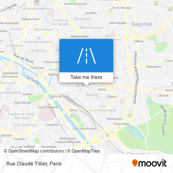 Rue Claude Tillier map