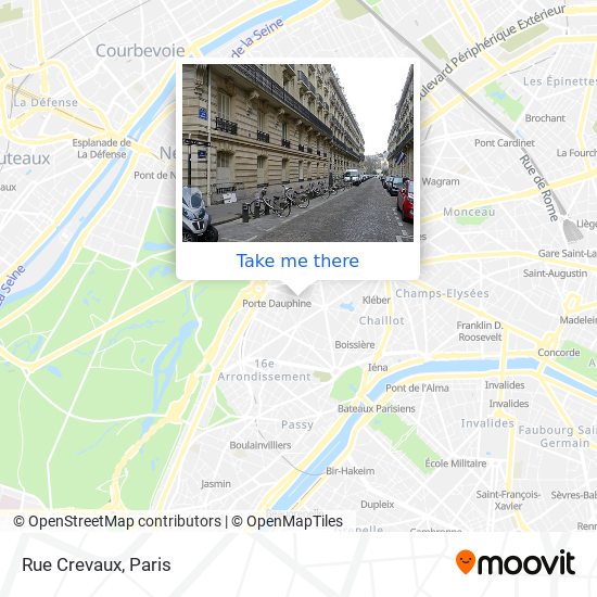 Mapa Rue Crevaux