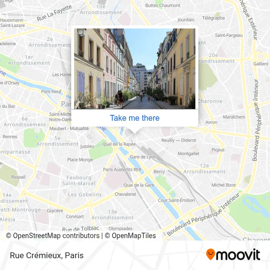 Rue Crémieux map