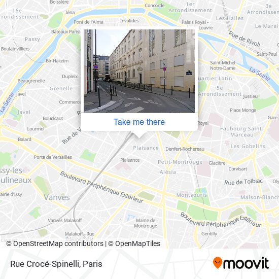 Rue Crocé-Spinelli map