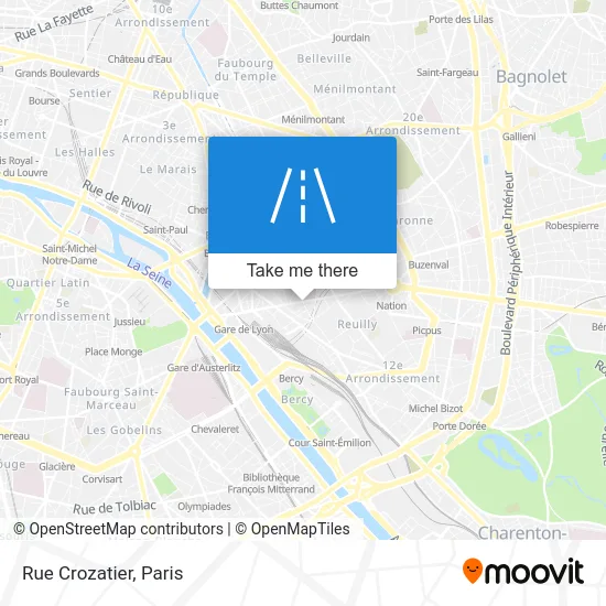Rue Crozatier map
