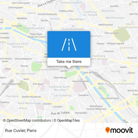 Rue Cuvier map