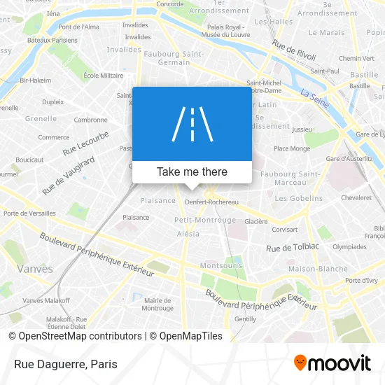 Rue Daguerre map