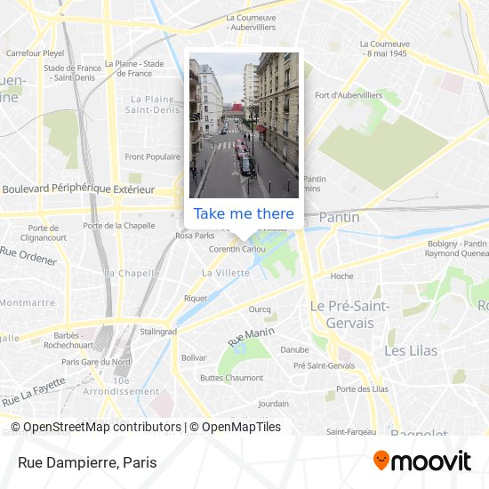 Rue Dampierre map