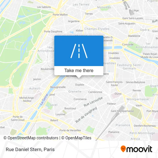 Rue Daniel Stern map