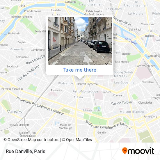 Rue Danville map