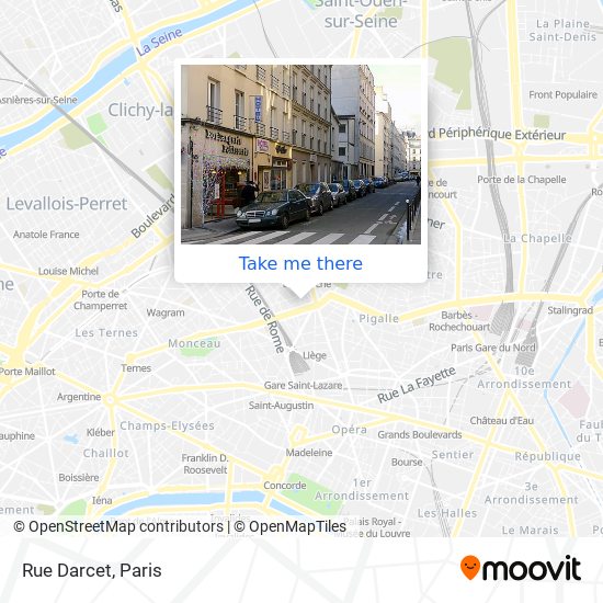 Rue Darcet map