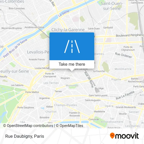 Rue Daubigny map