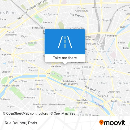 Rue Daunou map