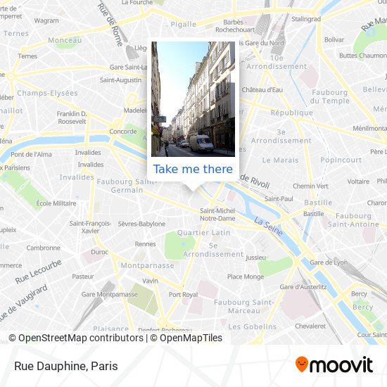 Rue Dauphine map