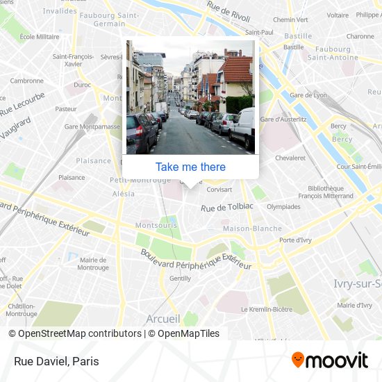 Rue Daviel map