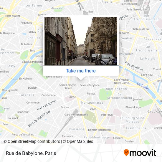 Rue de Babylone map