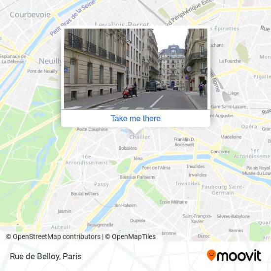 Mapa Rue de Belloy