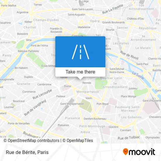 Rue de Bérite map