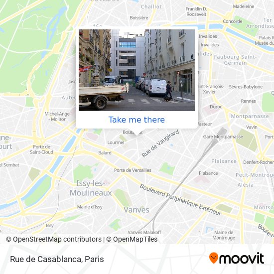 Mapa Rue de Casablanca