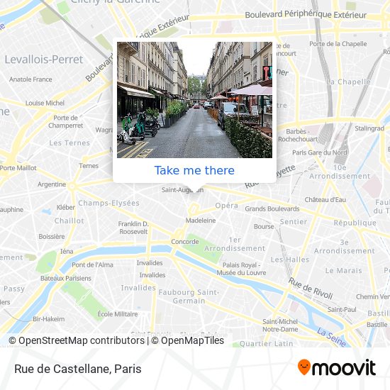 Rue de Castellane map