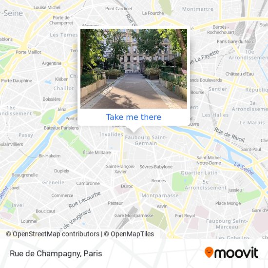 Rue de Champagny map