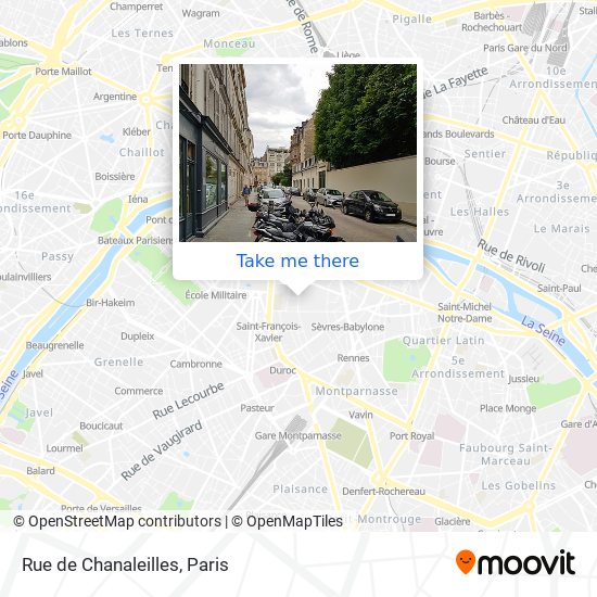 Mapa Rue de Chanaleilles