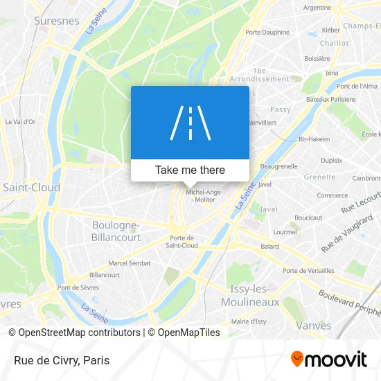 Rue de Civry map