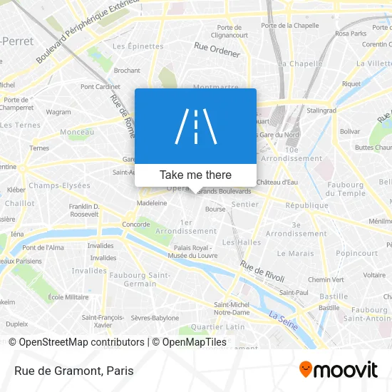 Rue de Gramont map