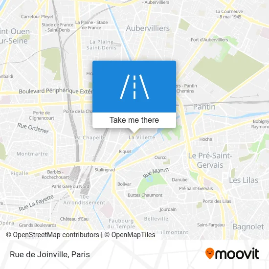 Rue de Joinville map