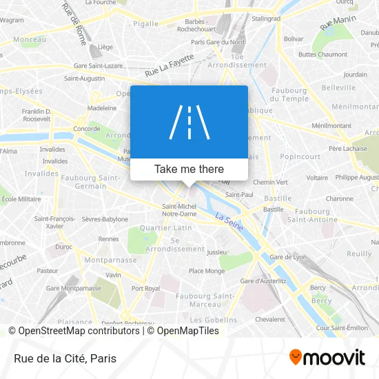 Rue de la Cité map