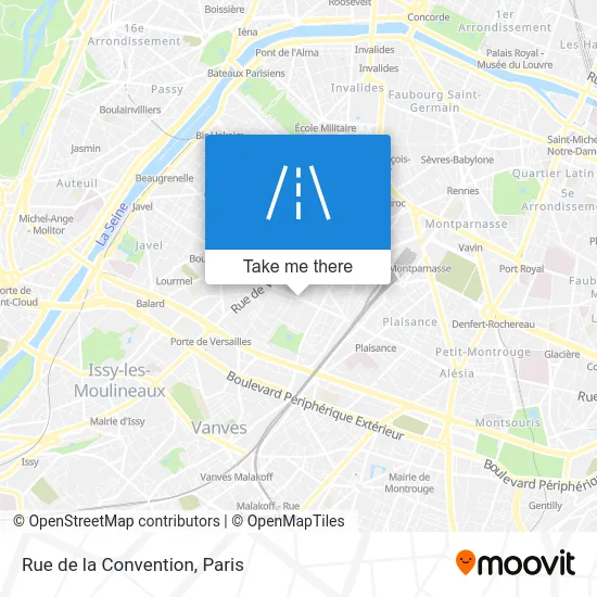 Rue de la Convention map
