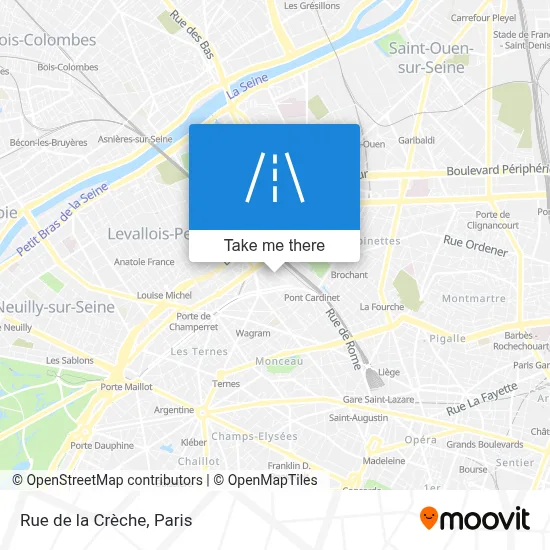 Rue de la Crèche map