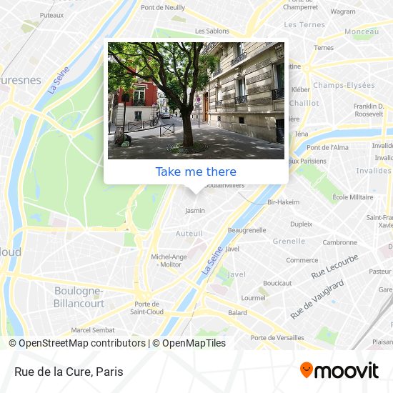 Mapa Rue de la Cure