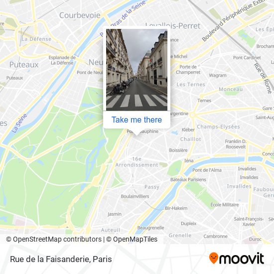 Rue de la Faisanderie map