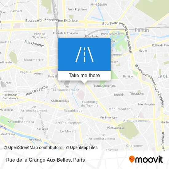 Rue de la Grange Aux Belles map