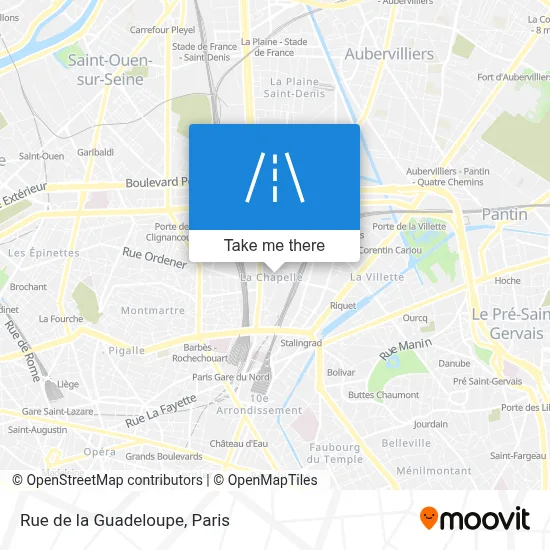 Rue de la Guadeloupe map