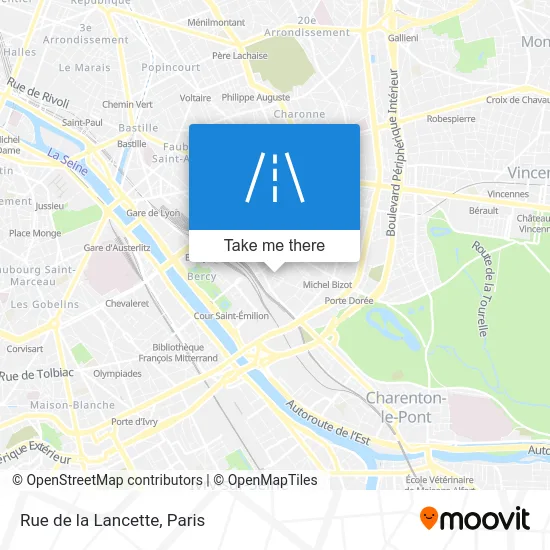 Rue de la Lancette map