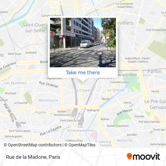 Rue de la Madone map