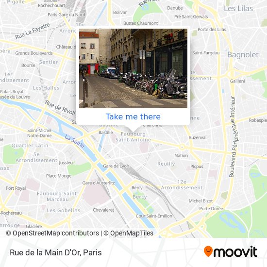 Rue de la Main D'Or map
