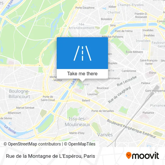 Rue de la Montagne de L'Espérou map