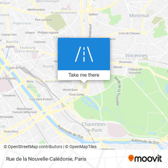 Mapa Rue de la Nouvelle-Calédonie