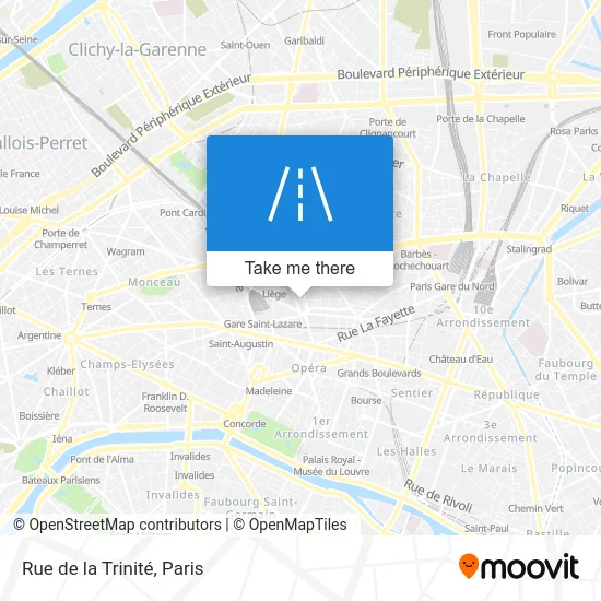 Rue de la Trinité map