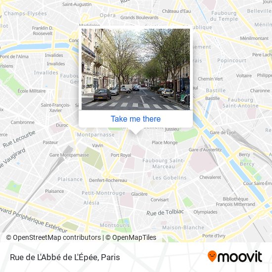 Rue de L'Abbé de L'Épée map
