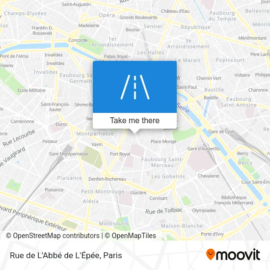 Rue de L'Abbé de L'Épée map