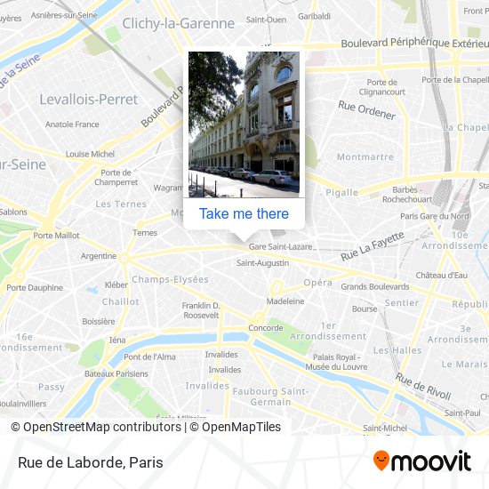 Mapa Rue de Laborde