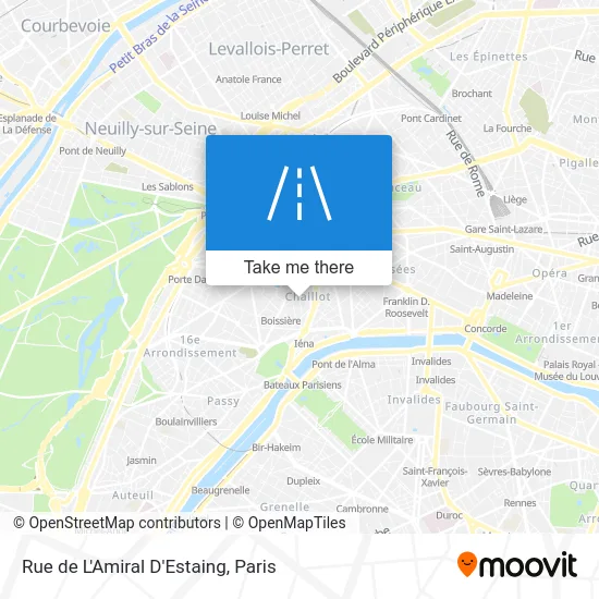 Rue de L'Amiral D'Estaing map