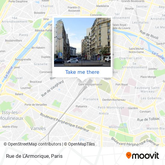 Mapa Rue de L'Armorique