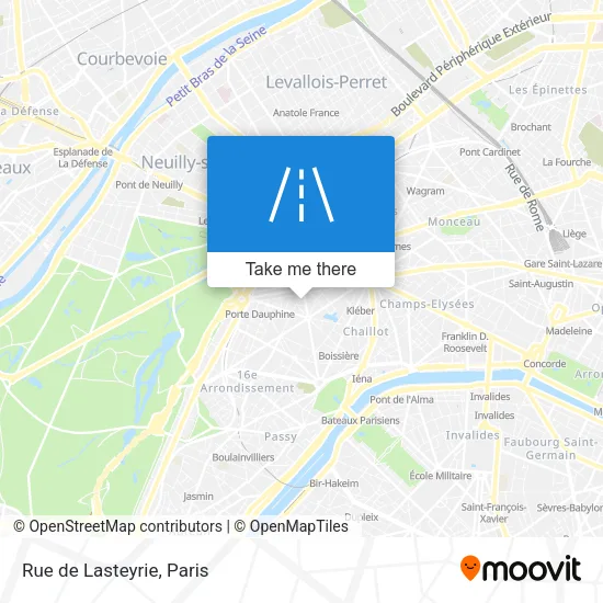 Rue de Lasteyrie map